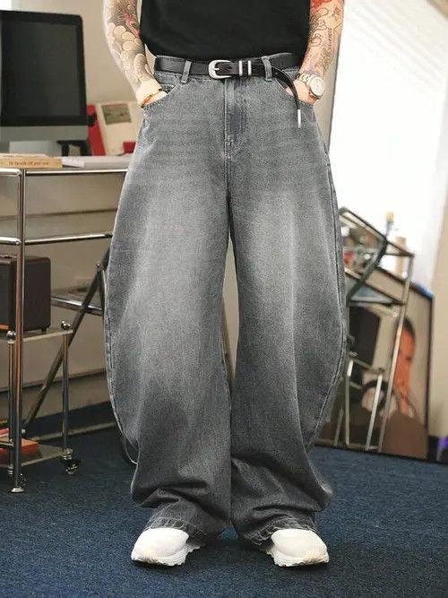Jean Retro Y2k Denim Jeans Relaxed Fit Size US 36 / EU 52 - 1 Thumbnail