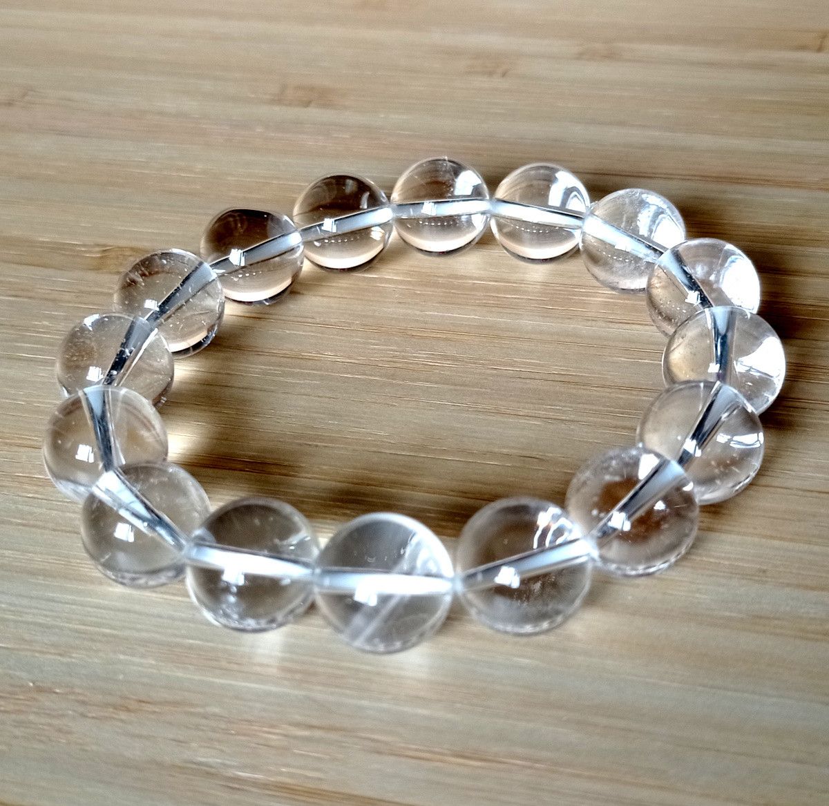 Designer × Japanese Brand × Vintage Punk Shine Clear Transparent Crystal Oversize Bracelet Size ONE SIZE - 1 Thumbnail