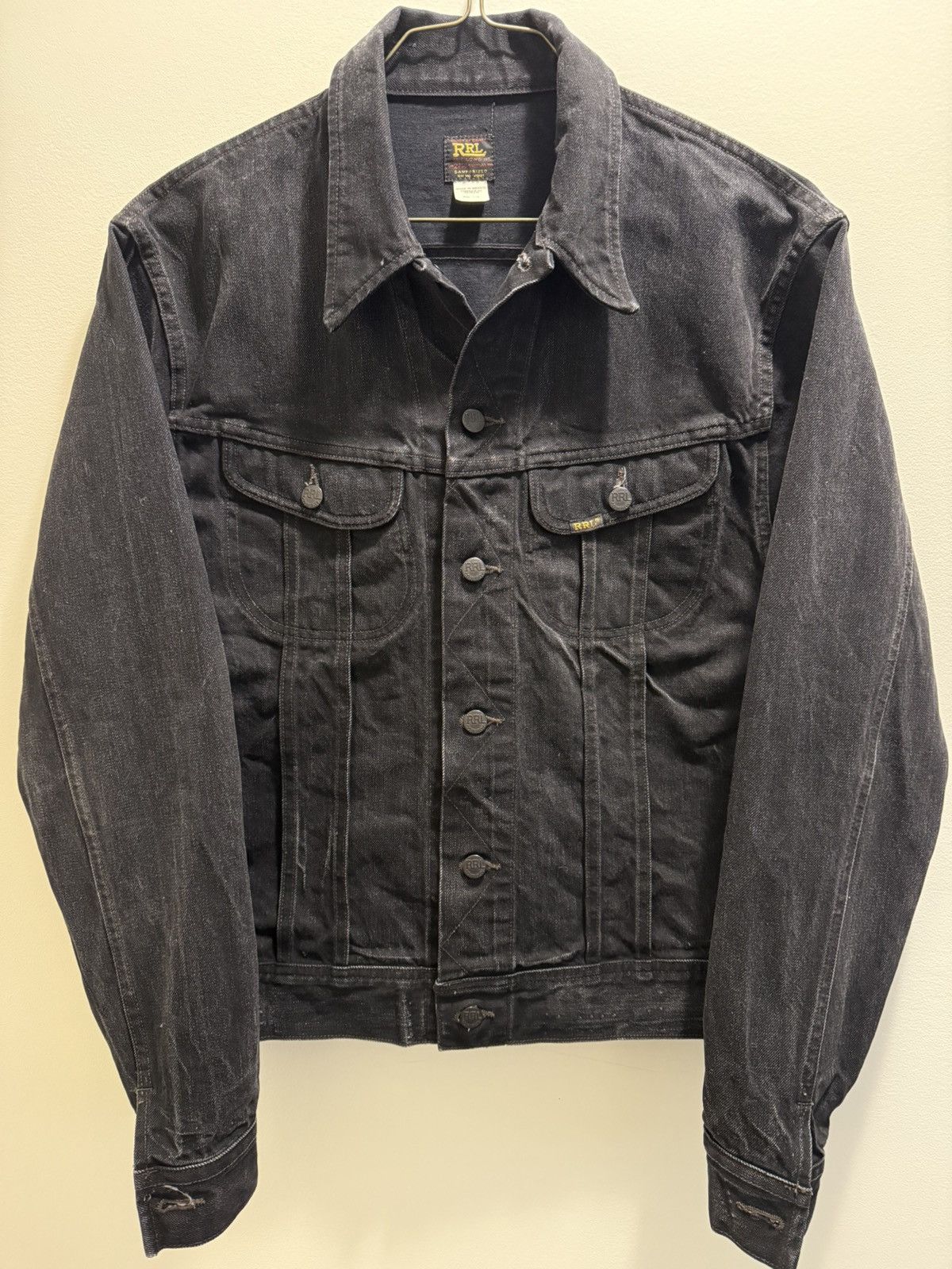 RRL Ralph Lauren RRL Black Denim Jacket Size US L / EU 52-54 / 3 - 1 Thumbnail