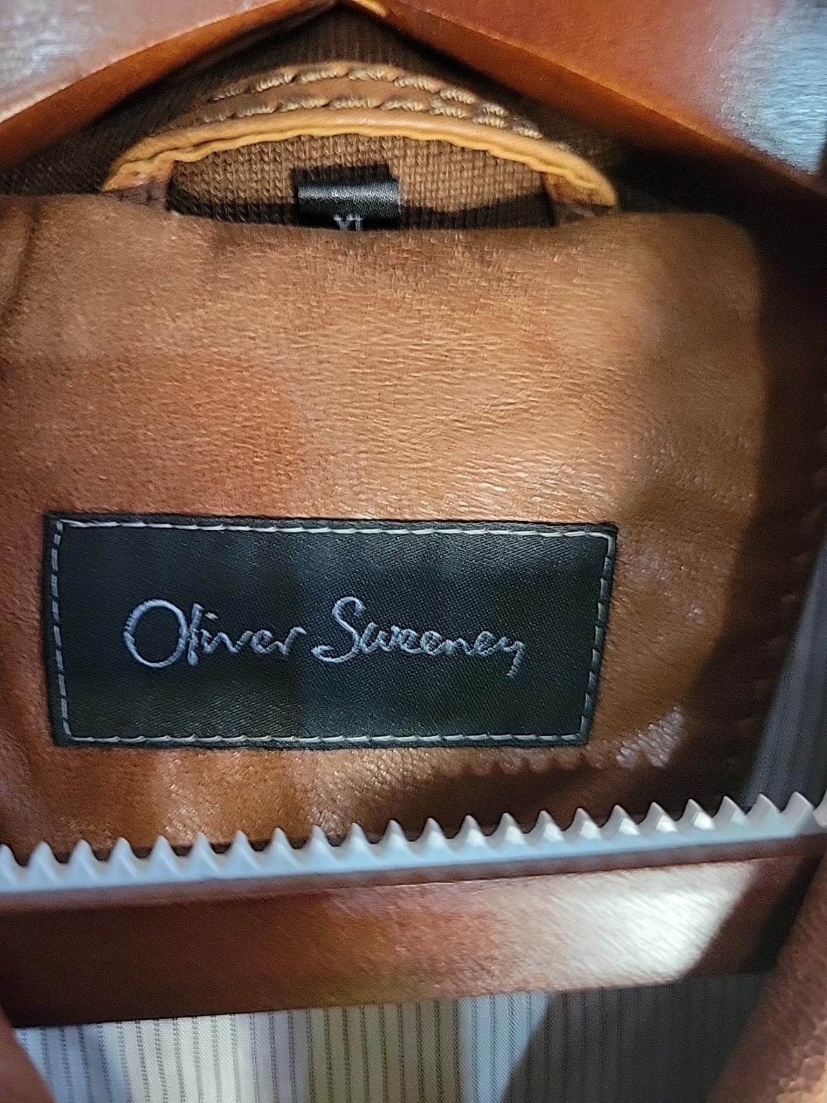 Oliver Sweeney Oliver Sweeney Leather Brown Cafe Racer Jacket Size Xl Size US XL / EU 56 / 4 - 5 Thumbnail
