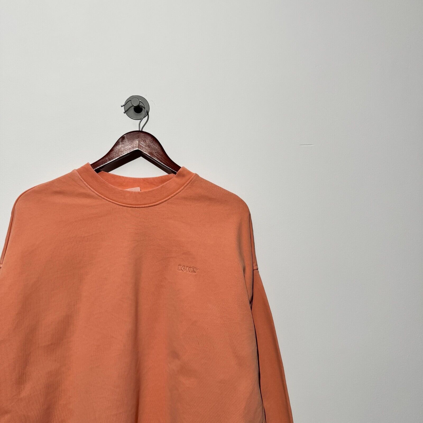 Levi's × Vintage Vintage Levis Unisex Peach Cotton Crewneck Size S 90s Size US S / EU 44-46 / 1 - 2 Thumbnail