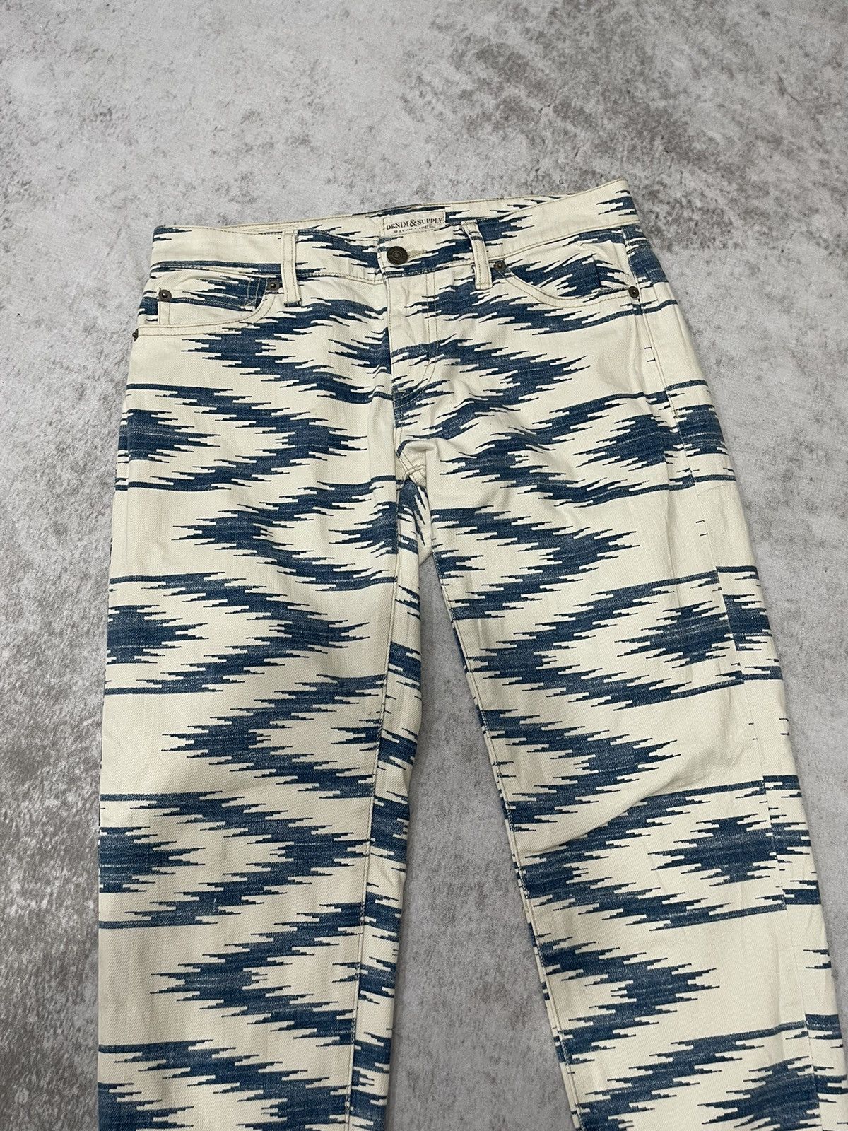 RRL Ralph Lauren 2000s- Polo ralph lauren double RL Etnis denim Size US 29 - 2 Thumbnail