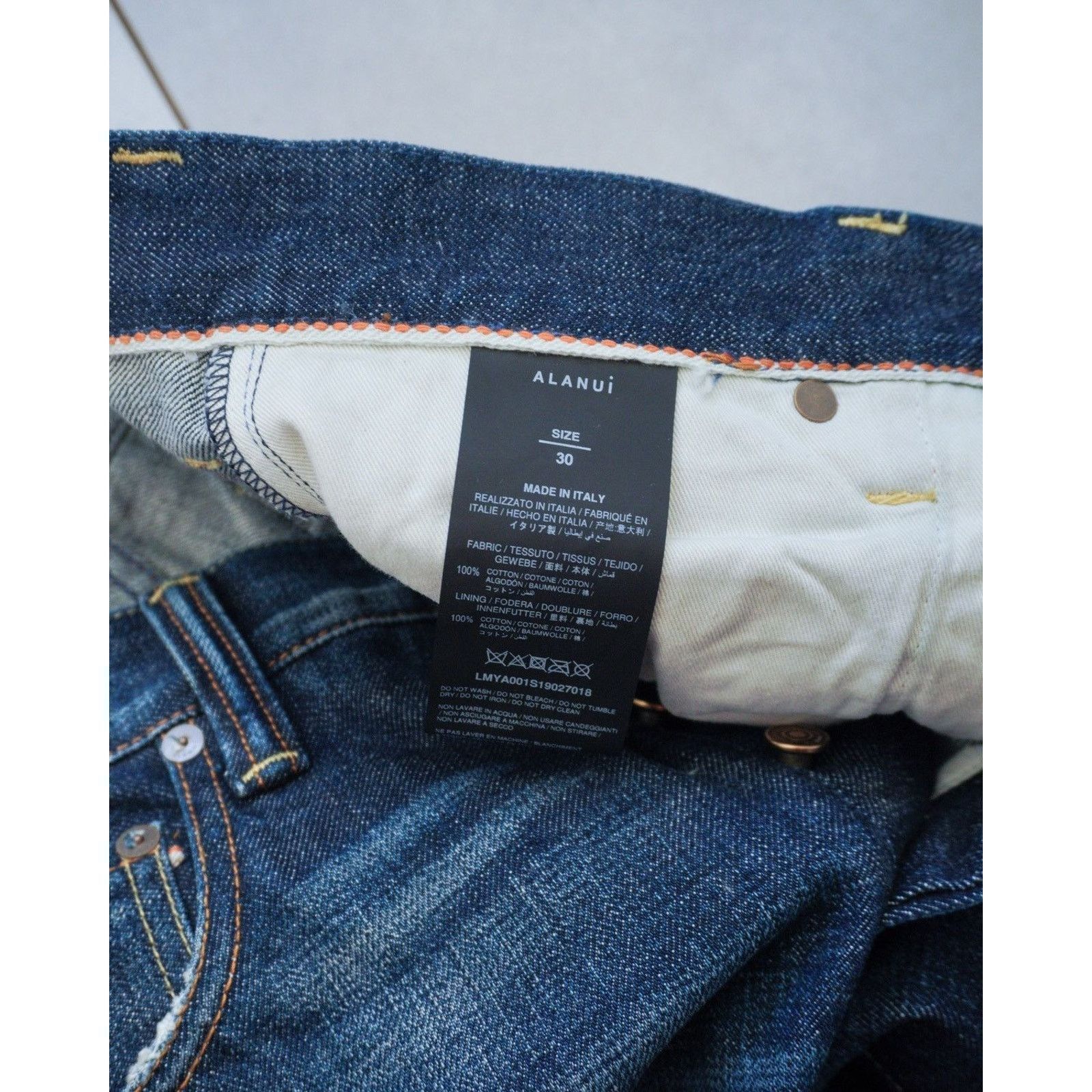 Alanui Alanui blue italy srl indigo denim jeans Size US 30 / EU 46 - 10 Thumbnail