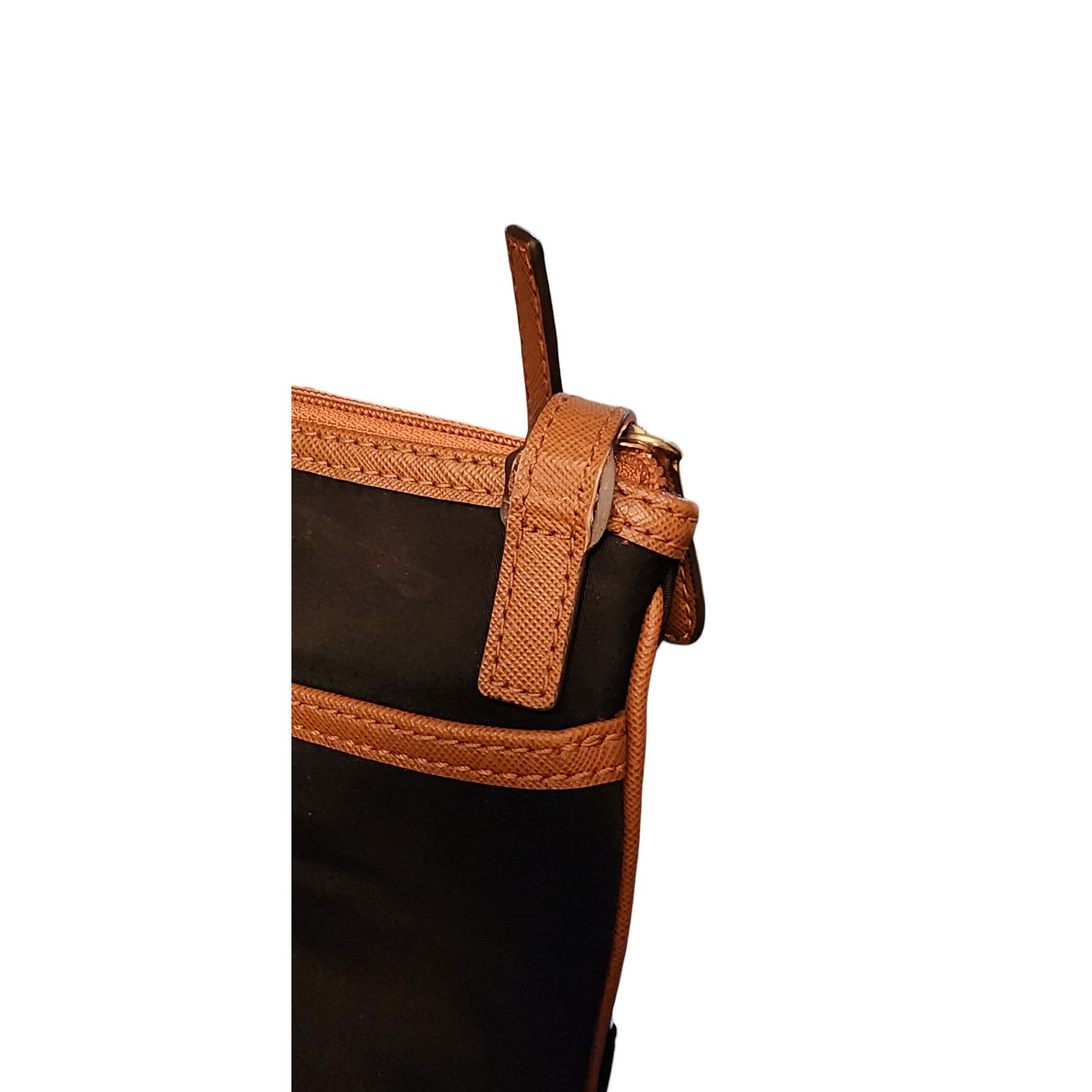 Michael Kors Michael Kors Black nylon and brown leather Crossbody Size ONE SIZE - 10 Thumbnail