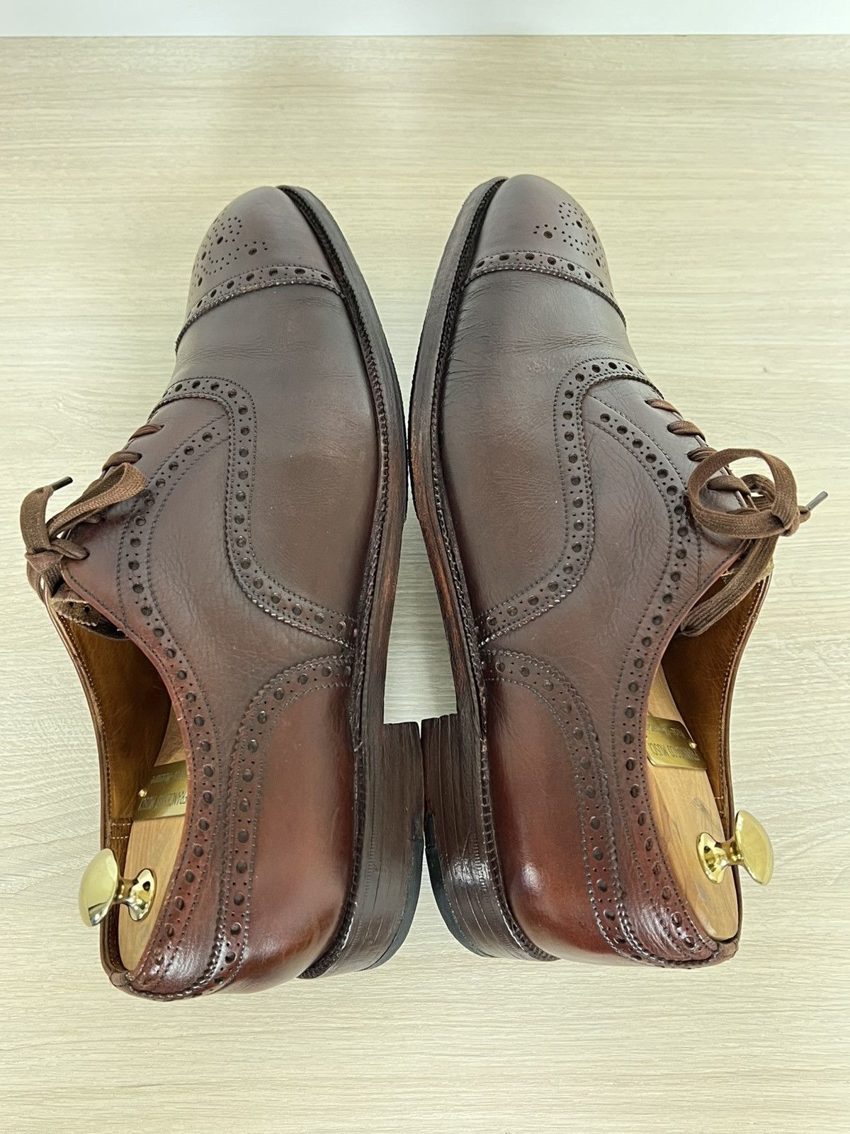 Church's Church's Custom Grade Brown Leather Semi-Brogue Oxfords Size US 9.5 / EU 42-43 - 14 Thumbnail