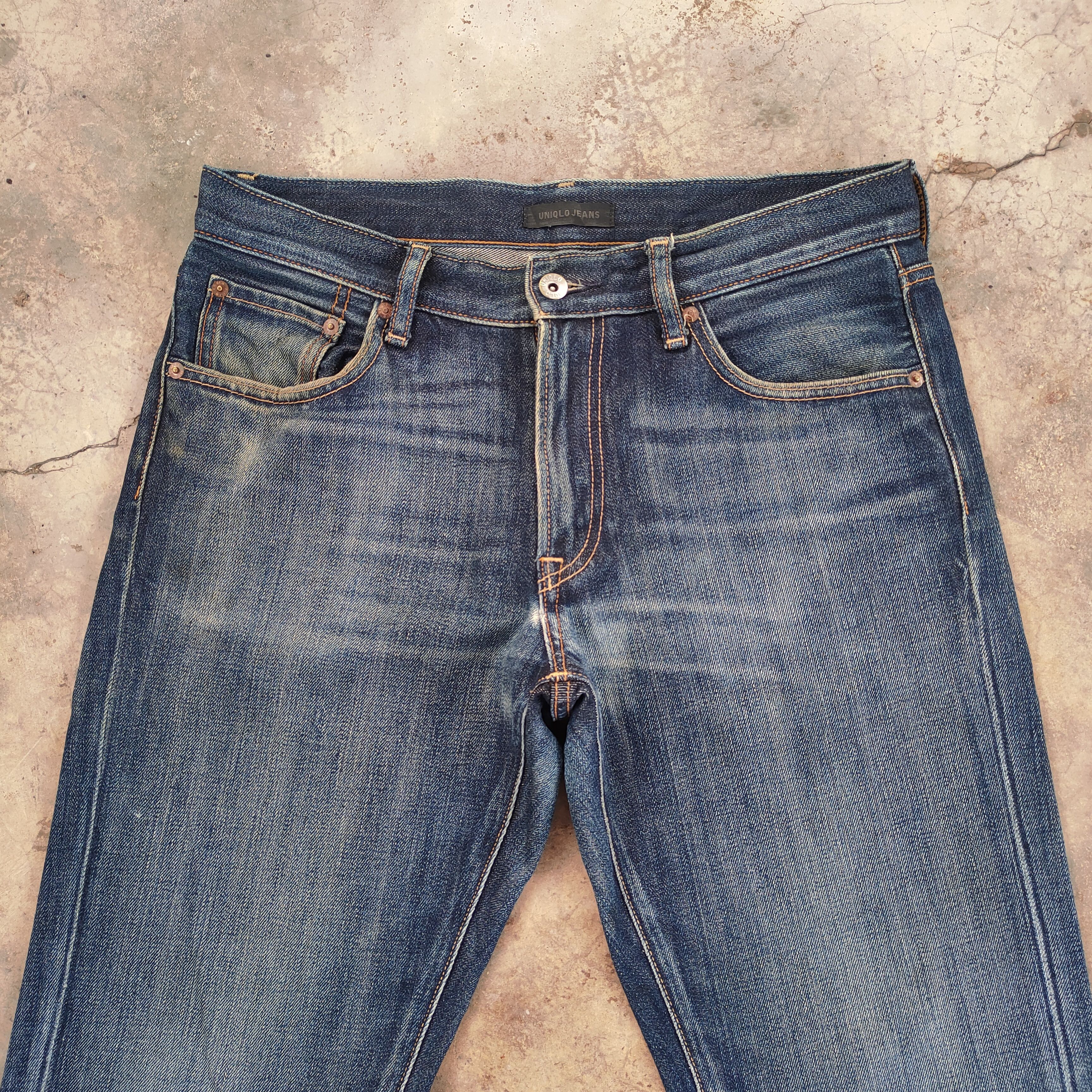 Japanese Brand VINTAGE JAPANESE SKINNY FADED JEAN DENIM PANTS Size US 32 / EU 48 - 4 Thumbnail