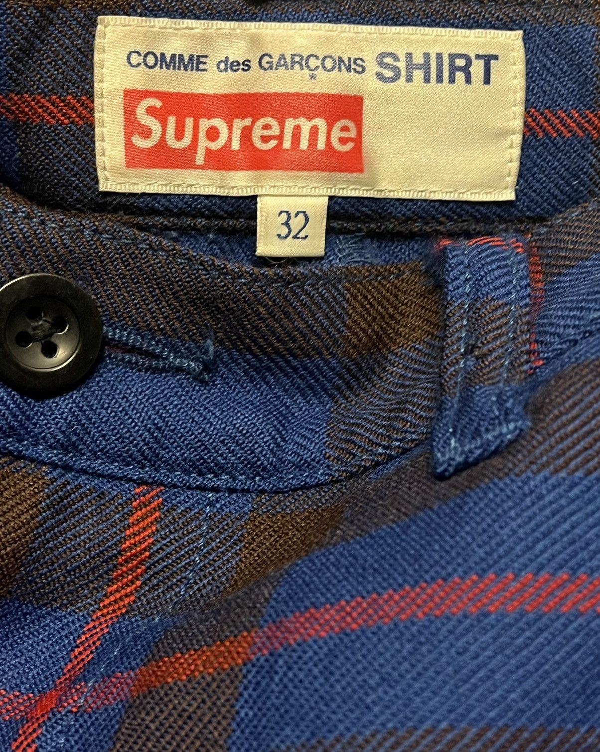 Comme des Garcons SHIRT × Supreme Supreme x CDG Shirt Plaid pants Size US 32 / EU 48 - 10 Thumbnail