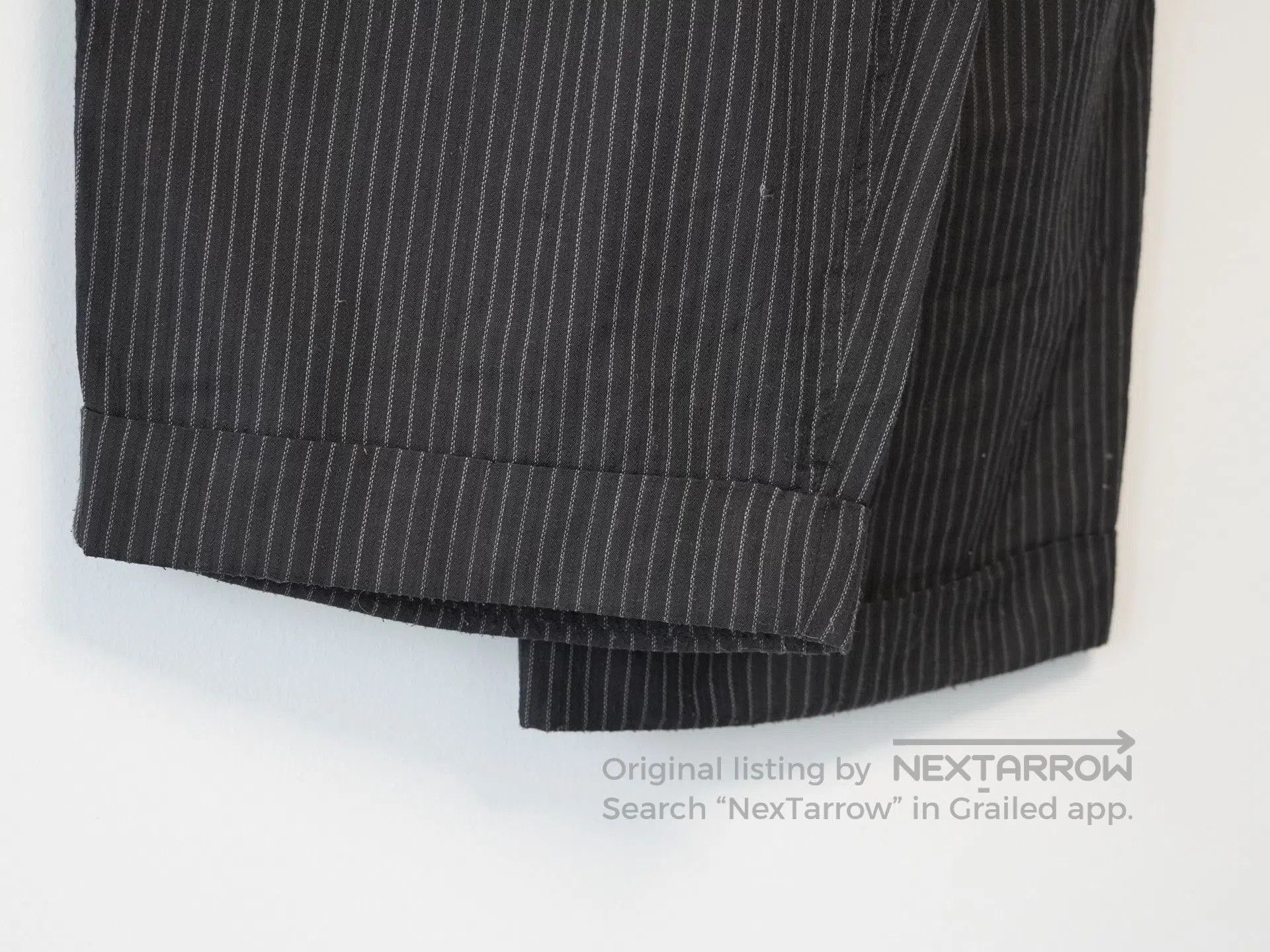 Yohji Yamamoto Yohji Yamamoto 96SS Pinstripe Embroidered Pants. Size US 26 / EU 42 - 6 Thumbnail