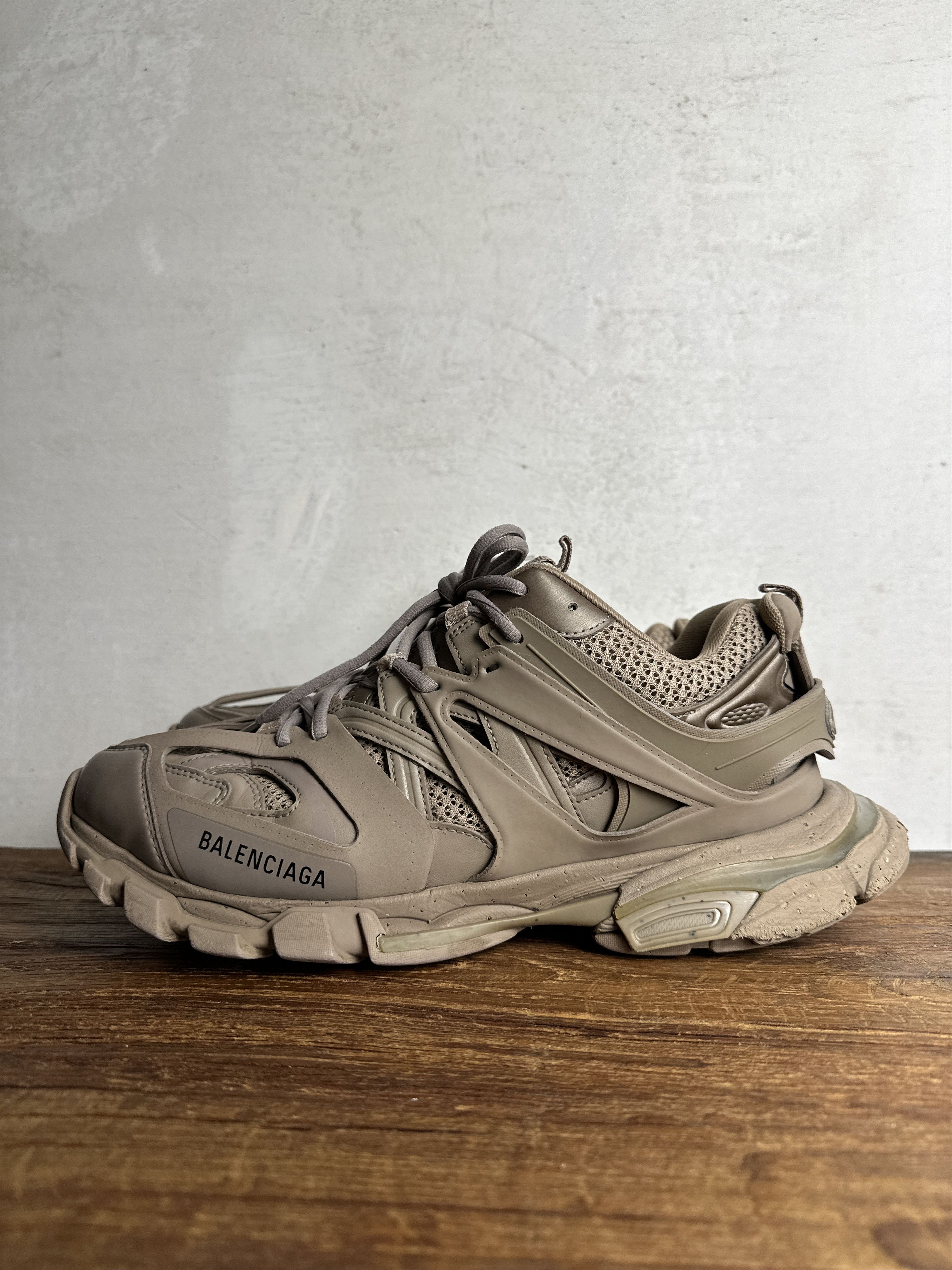 Balenciaga Balenciaga Track Full Beige Recycled Sneakers Size US 11 / EU 44 - 2 Thumbnail
