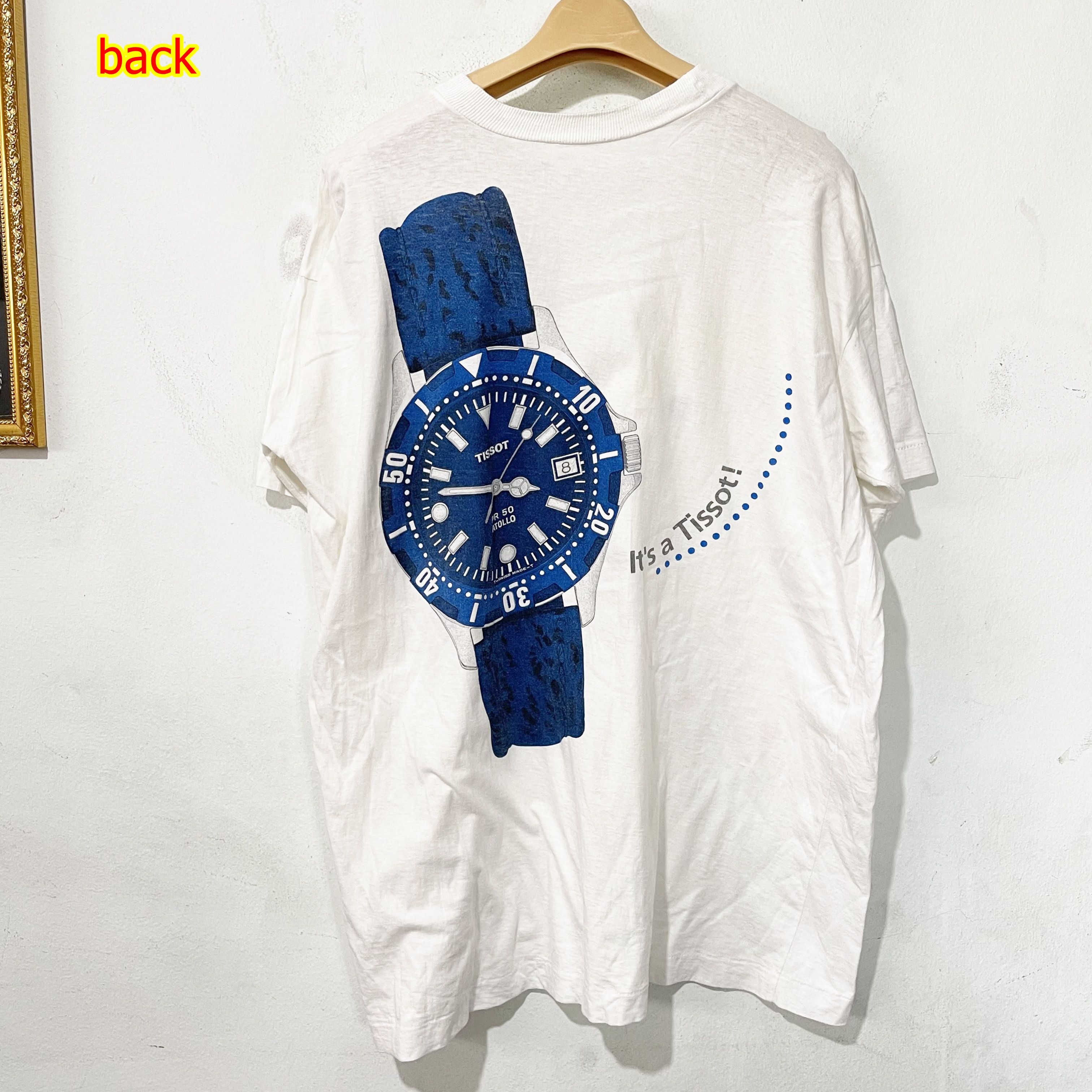 Tissot Vintage 90s Tissot Watch T-Shirt Size US L / EU 52-54 / 3 - 1 Thumbnail