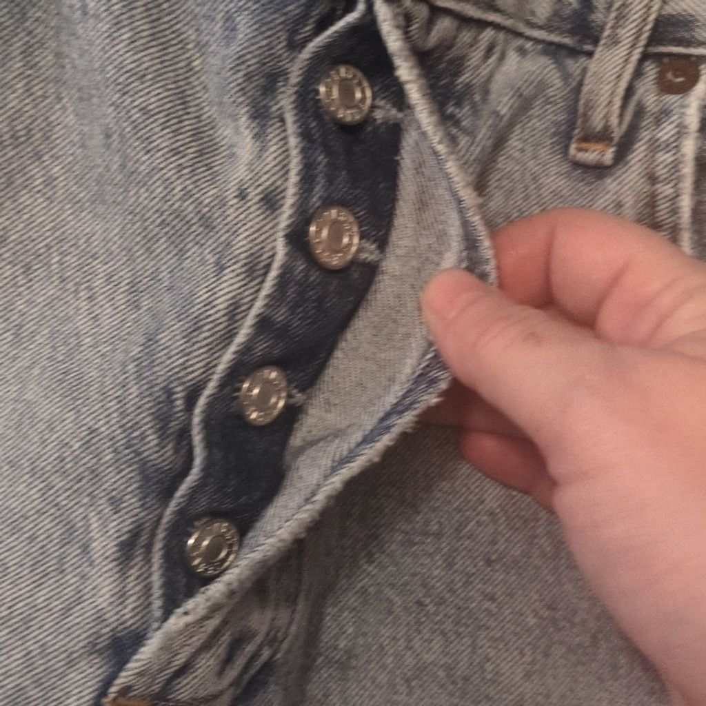 Agolde Agolde distressed raw hem Riley crop jeans size 29 Size 29" - 6 Thumbnail
