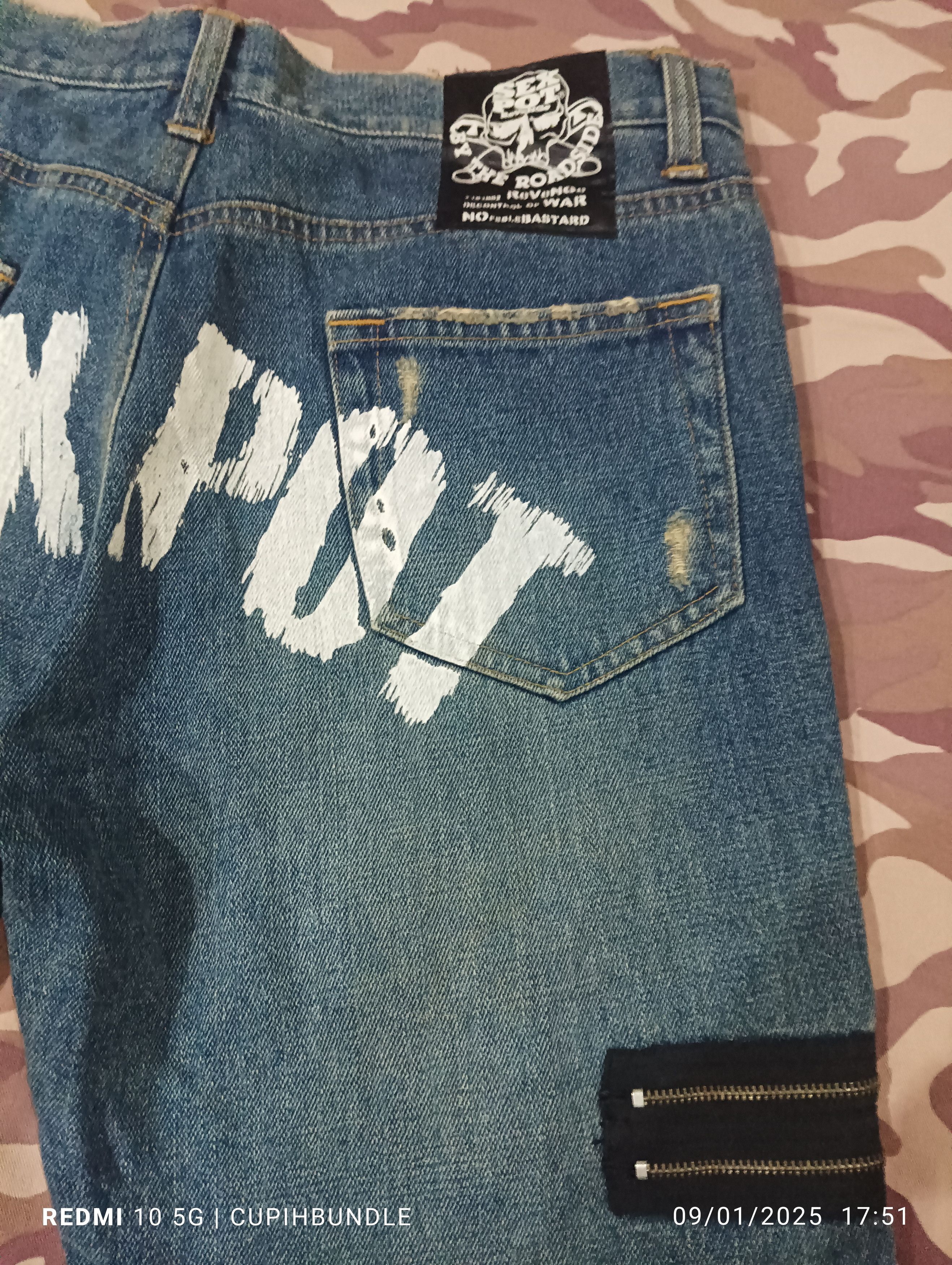 Japanese Brand SEX POT REVENGE DENIM JEANS Size US 32 / EU 48 - 7 Thumbnail