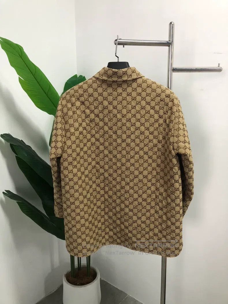 Gucci Gucci SS24 Logo full print lapel single-breasted long-slee Size XS / US 0-2 / IT 36-38 - 2 Thumbnail