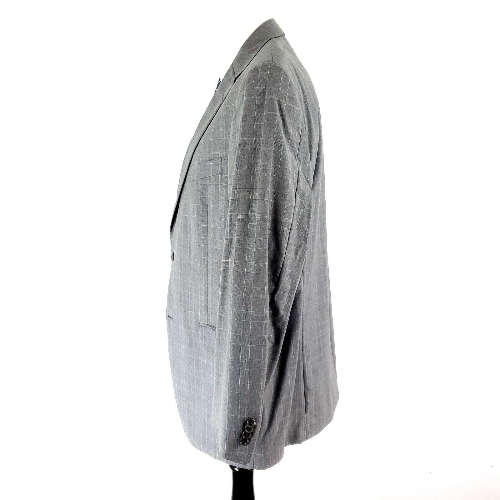 Hart Schaffner Marx Hart Schaffner Marx Guabello Super 130s Wool 2 Button Blazer Size 42R - 4 Thumbnail