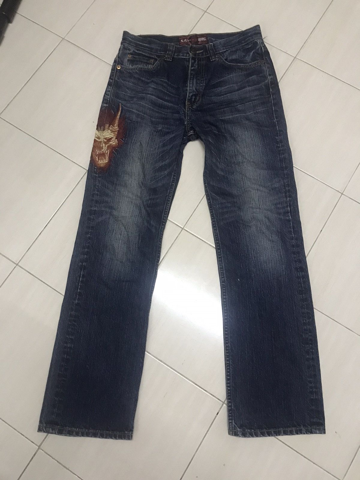 Japanese Brand × Oni × Vintage Oniarai japanese blue jeans denim Size US 32 / EU 48 - 1 Thumbnail