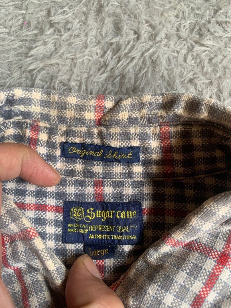 Sugar Cane Vintage Sugar Cane Japan Flannel Plaid Shirt Size US L / EU 52-54 / 3 - 6 Thumbnail