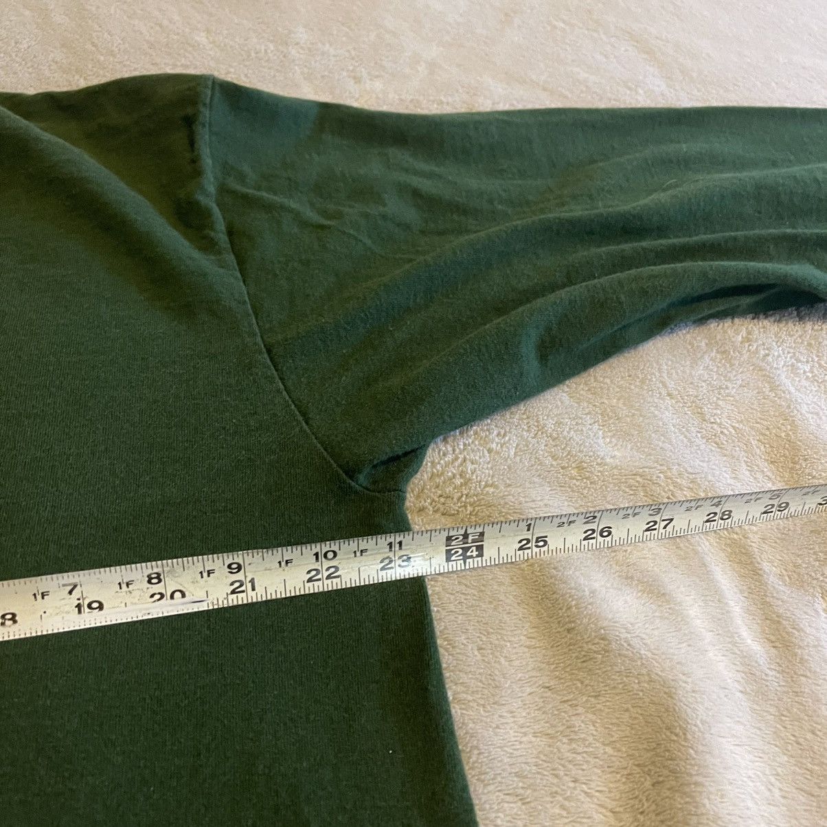 Fruit Of The Loom Vintage Shirt Men XL Green 90s Long Sleeve Streetwear Tee Size US XL / EU 56 / 4 - 5 Thumbnail