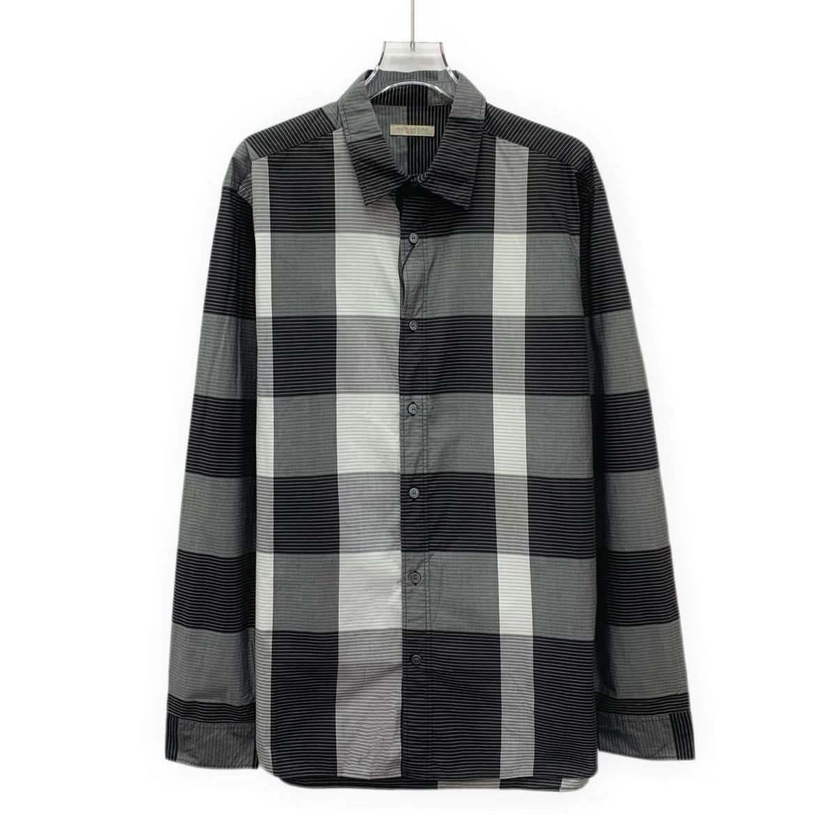 Burberry Burberry Color-block Plaid Cotton Long Sleeve Shirt K26WX Size US L / EU 52-54 / 3 - 1 Thumbnail