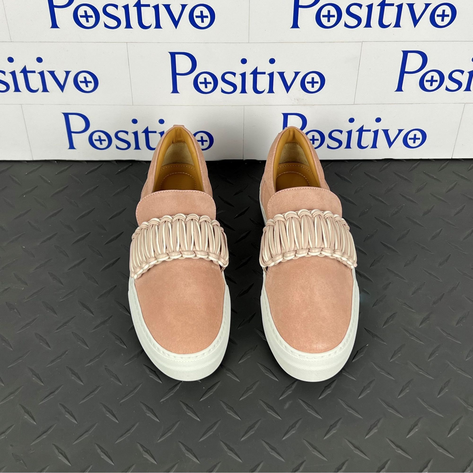 Buscemi Buscemi 40MM Braid Pale Pink Suede Sneakers US 9 SAMPLE Size US 9 / IT 39 - 3 Thumbnail
