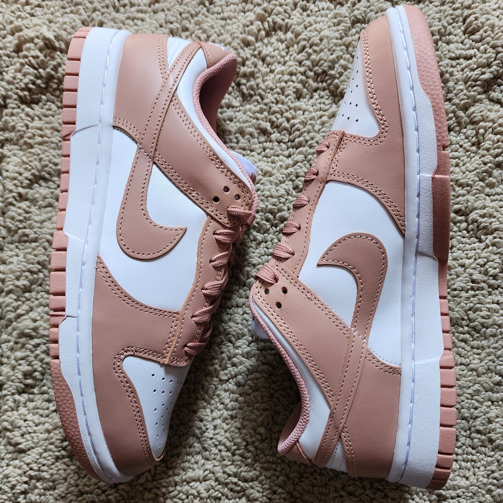 Nike Wmns Nike Dunk Low Rose Whisper Brand New Sz 8 Size US 8 / IT 38 - 1 Thumbnail