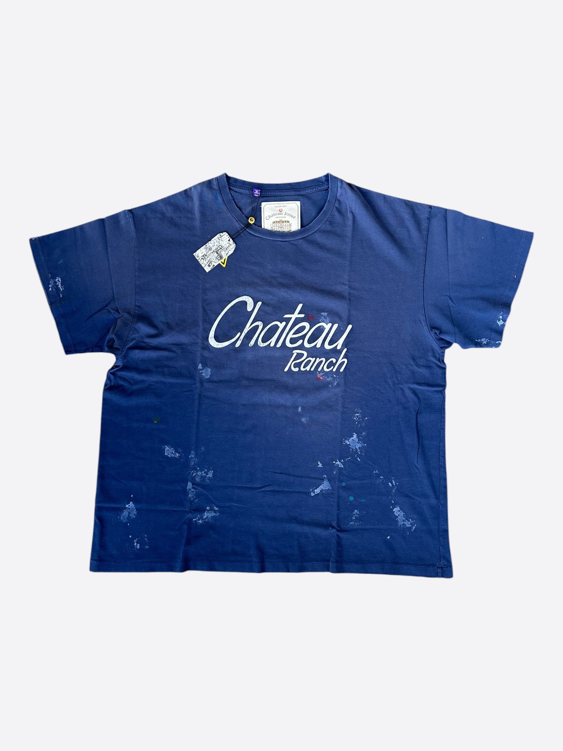 Gallery Dept. Gallery Dept Blue & White Chateau Ranch Logo T-Shirt Size US L / EU 52-54 / 3 - 1 Thumbnail