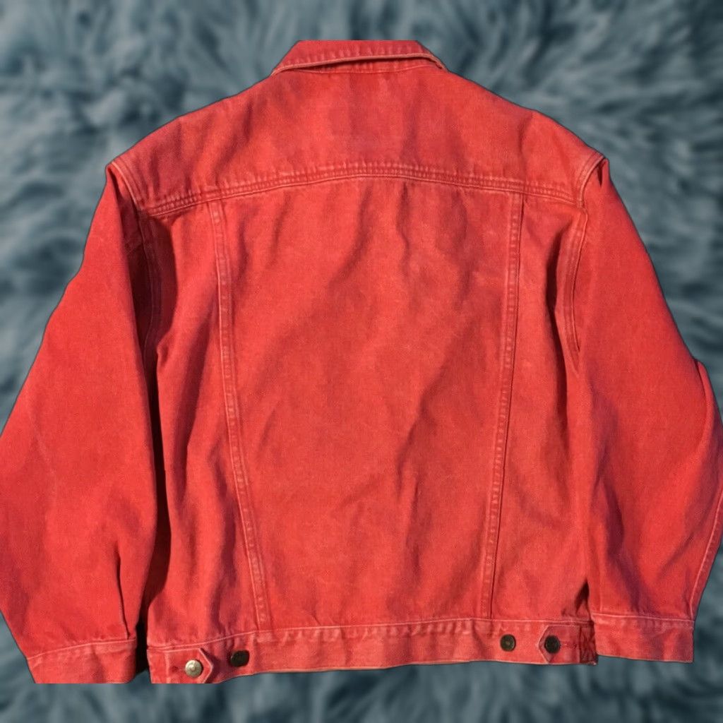 Lee Vtg 90s Eddie Bauer Denim Jean Jacket S Biker Grunge Trucker Punk Retro Rock 80s Size 28" / US 6 / IT 42 - 1 Thumbnail