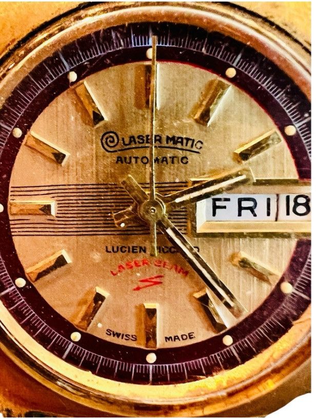 Timex Vintage Lucien Piccard Laser Matic Automatic Men’s Watch Size ONE SIZE - 5 Thumbnail