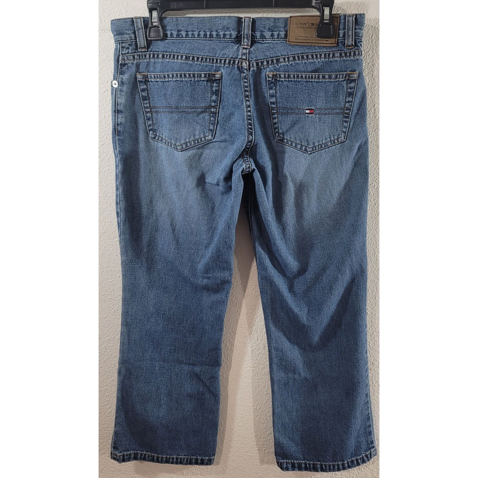 Tommy Hilfiger Tommy Hilfiger Blue Cropped Low Rise Jeans 6 Straight Leg Size 28" / US 6 / IT 42 - 2 Thumbnail