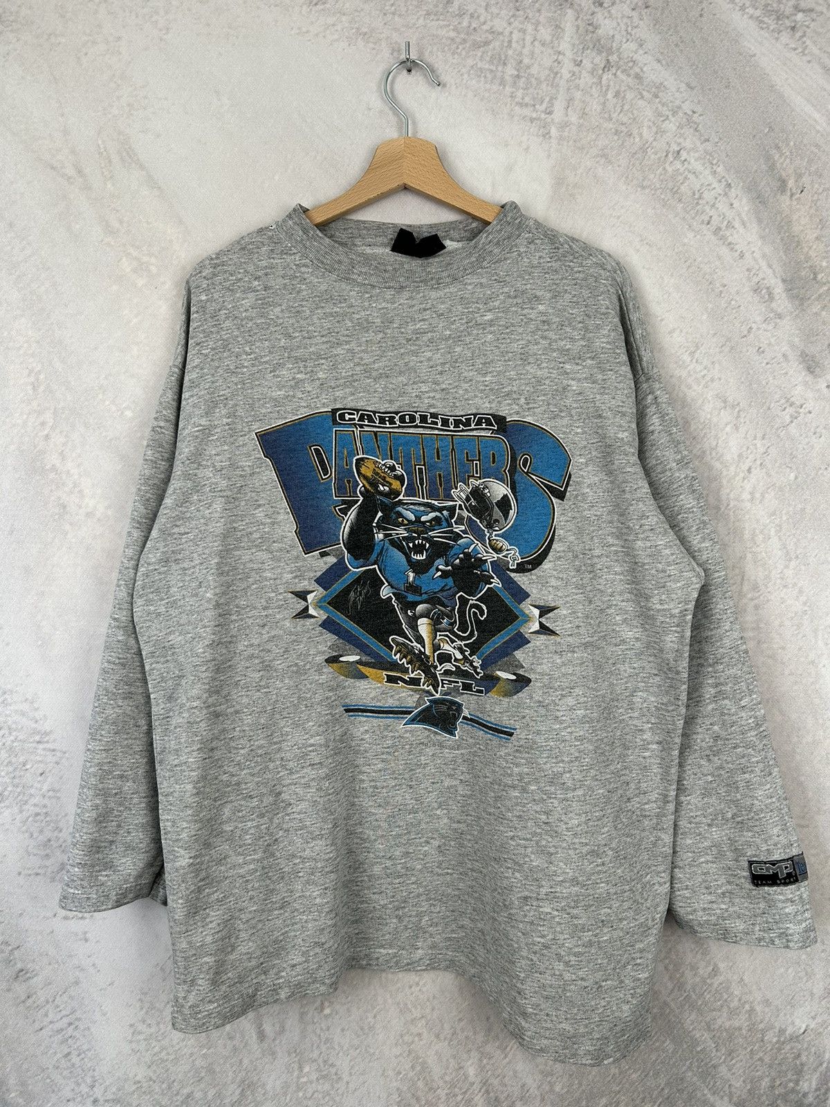 NFL Vintage Carolina Panthers NFL 90s USA Crewneck Sportswear Size US L / EU 52-54 / 3 - 1 Thumbnail