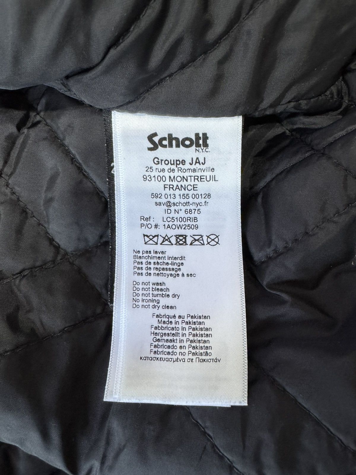 Schott Schott N.Y.C usa LC5100RIB Leather Jacket Bomber size M Size US M / EU 48-50 / 2 - 16 Thumbnail