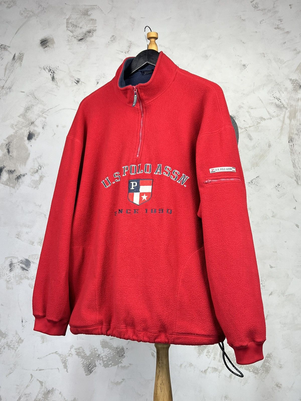 U.S. Polo Assn. Vintage U.S Polo Assn. Fleece Jacket Size L - XL Size US L / EU 52-54 / 3 - 1 Thumbnail