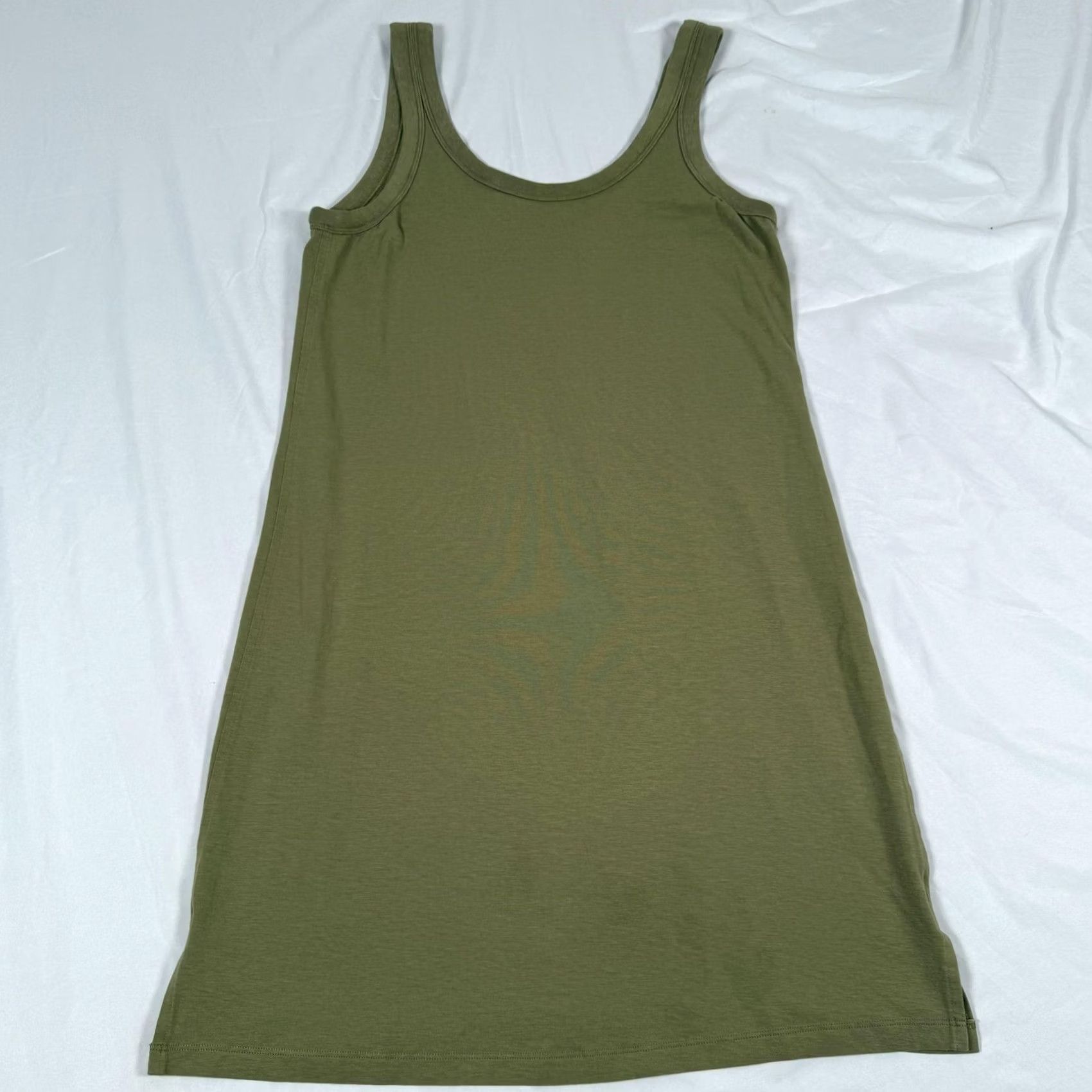 Lululemon LuluLemon Scoop Neck Tank Dress XS Classic Fit Jersey Sleeveless Summer Vacation Dress Green Size XS / US 0-2 / IT 36-38 - 6 Thumbnail