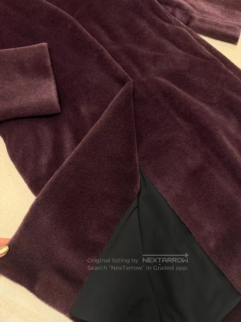 Brunello Cucinelli Brunello Cucinelli Alpaca Wool Robe Coat, Grape Purple Size XS / US 0-2 / IT 36-38 - 5 Thumbnail