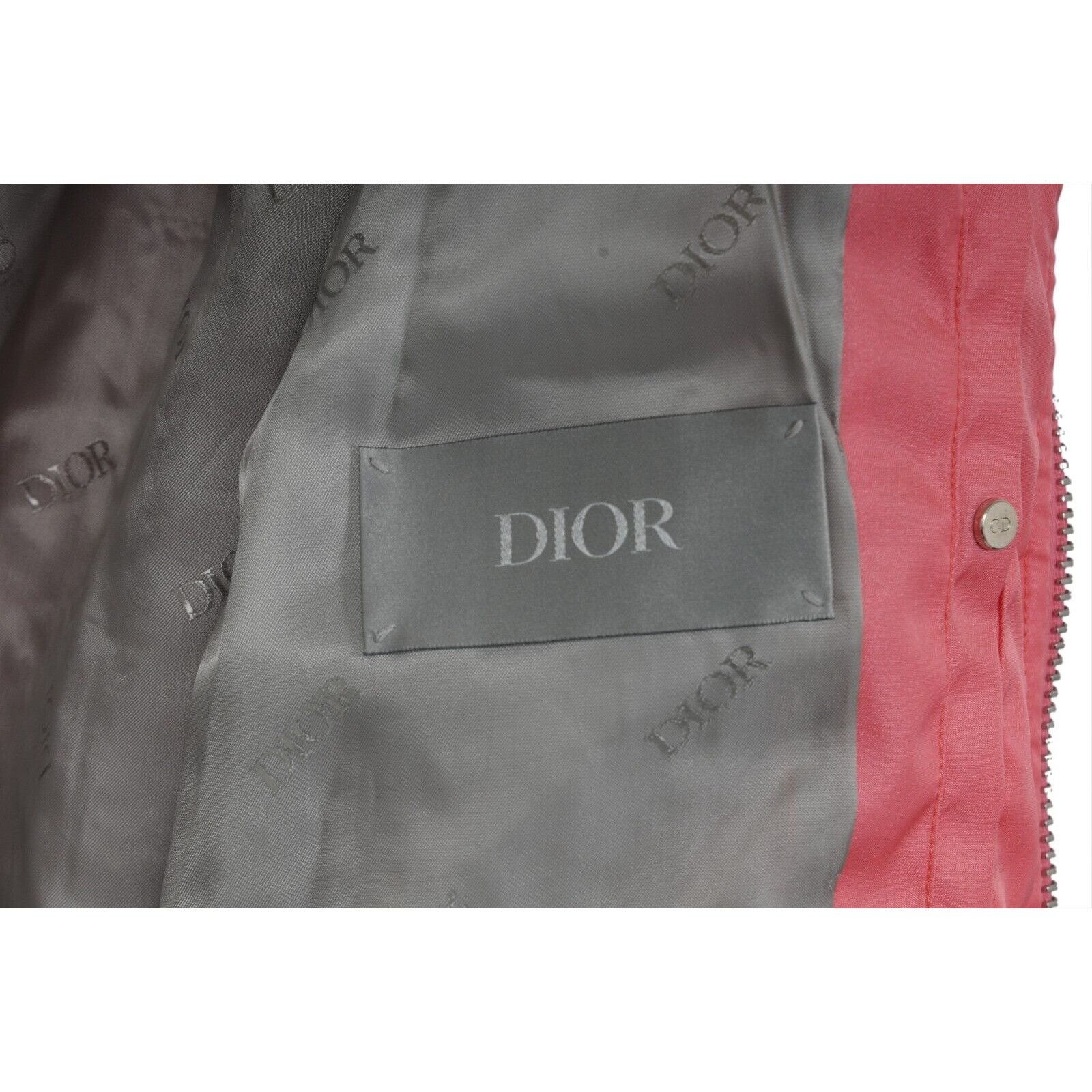 Dior Saddle Bomber Jacket Pink Nylon Logo Double Zipper Size US M / EU 48-50 / 2 - 8 Thumbnail