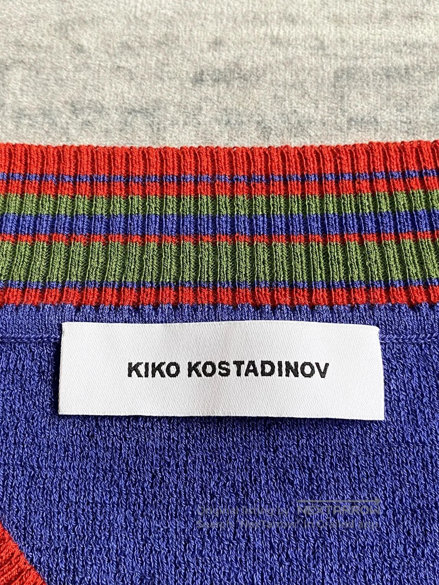 Kiko Kostadinov Kiko Kostadinov Purple Knit Vest with Color Blocks. Size US L / EU 52-54 / 3 - 5 Thumbnail