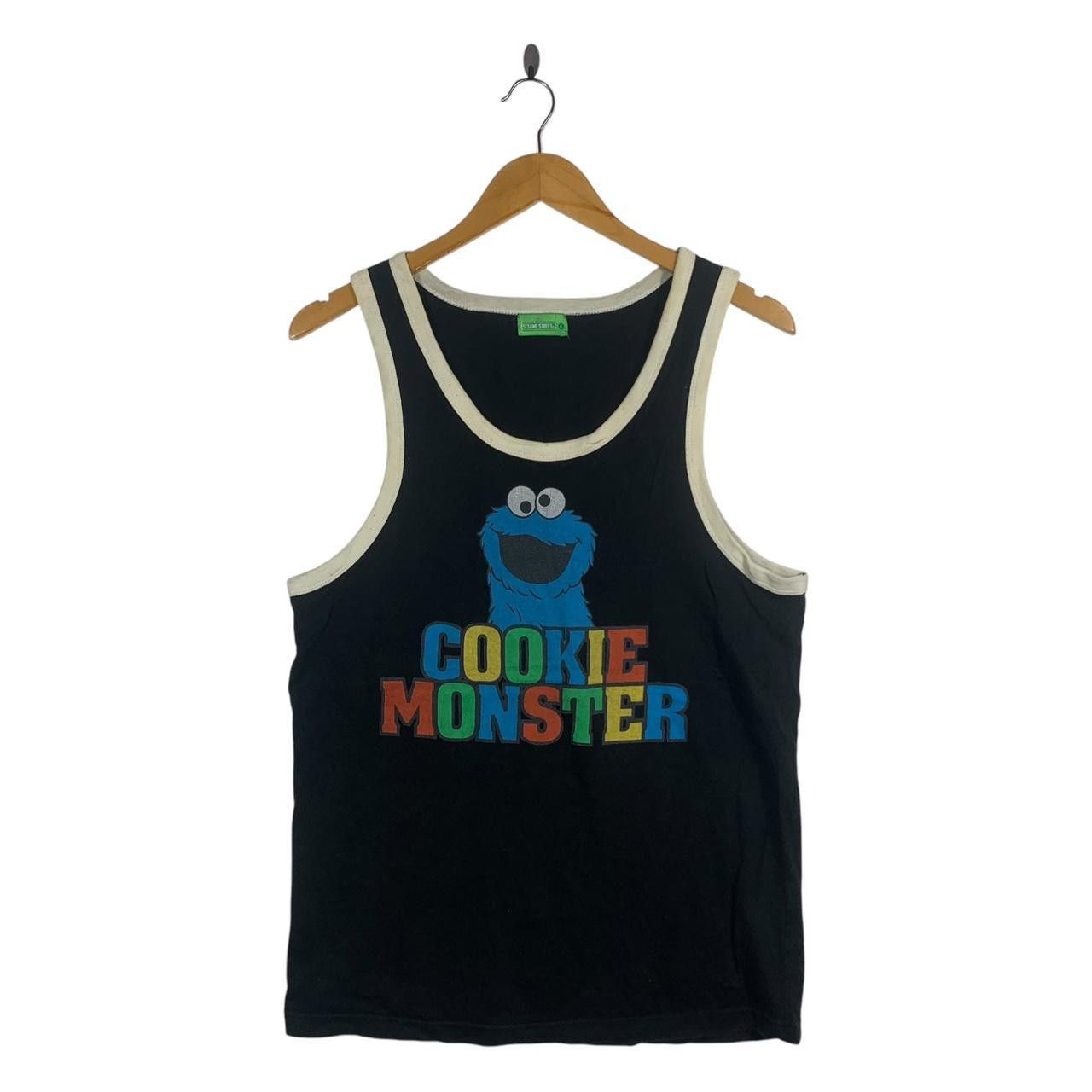 Vintage Vintage SESAME STREET ELMO Cookie Monster Tank Top Tee Size L / US 10 / IT 46 - 1 Thumbnail