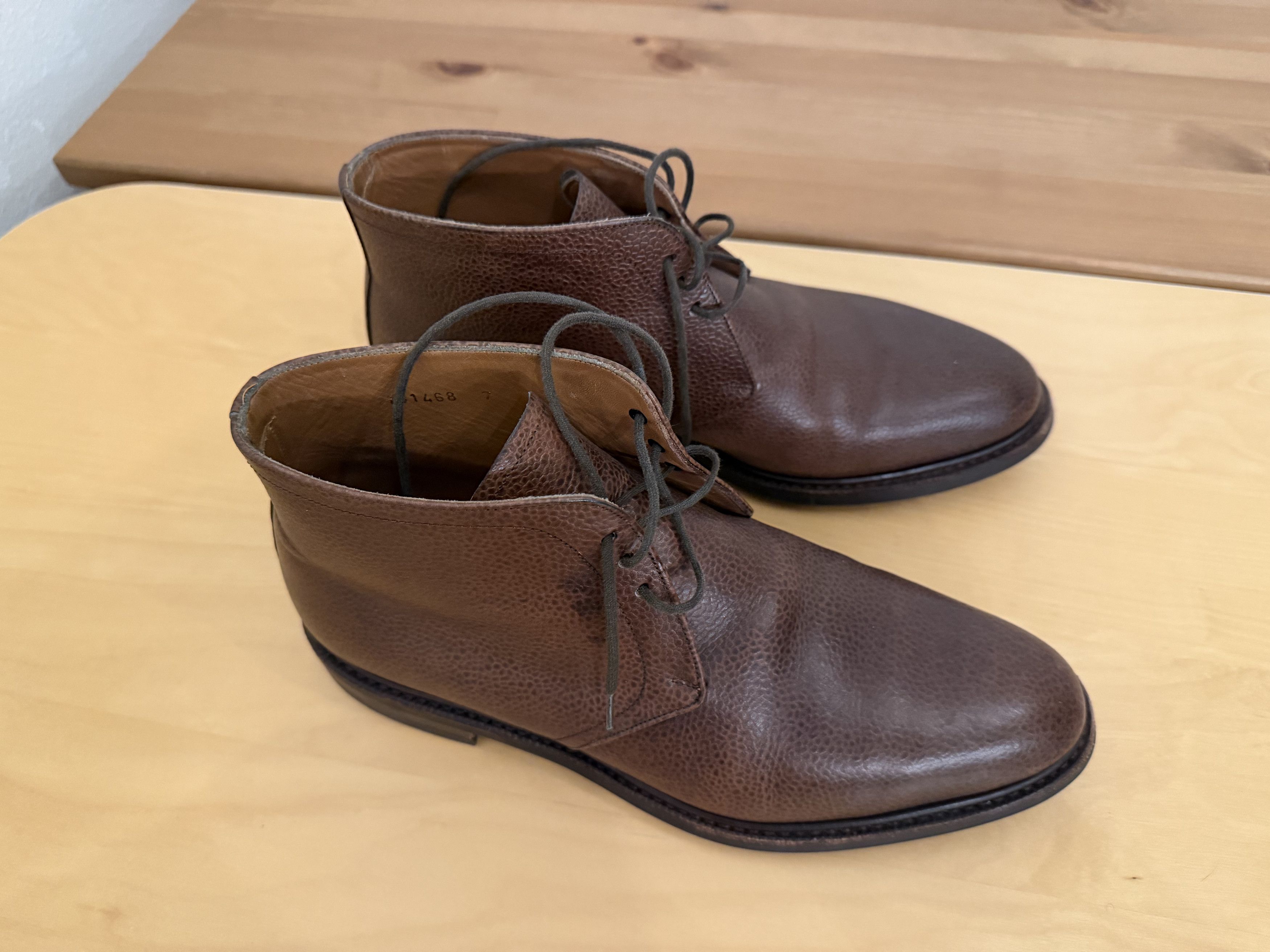 Meermin Meermin Country Marron Pebbled Chukka Size US 8 / EU 41 - 1 Thumbnail
