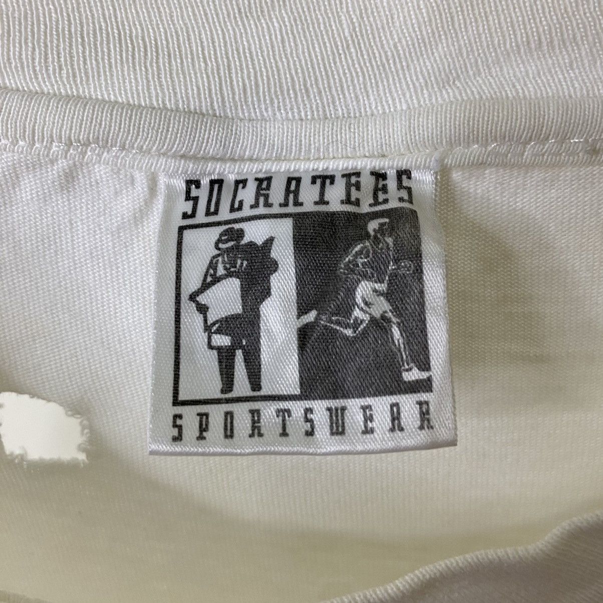 Vintage 1990s Socratees Handle With Care Art T Shirt Size US M / EU 48-50 / 2 - 4 Thumbnail