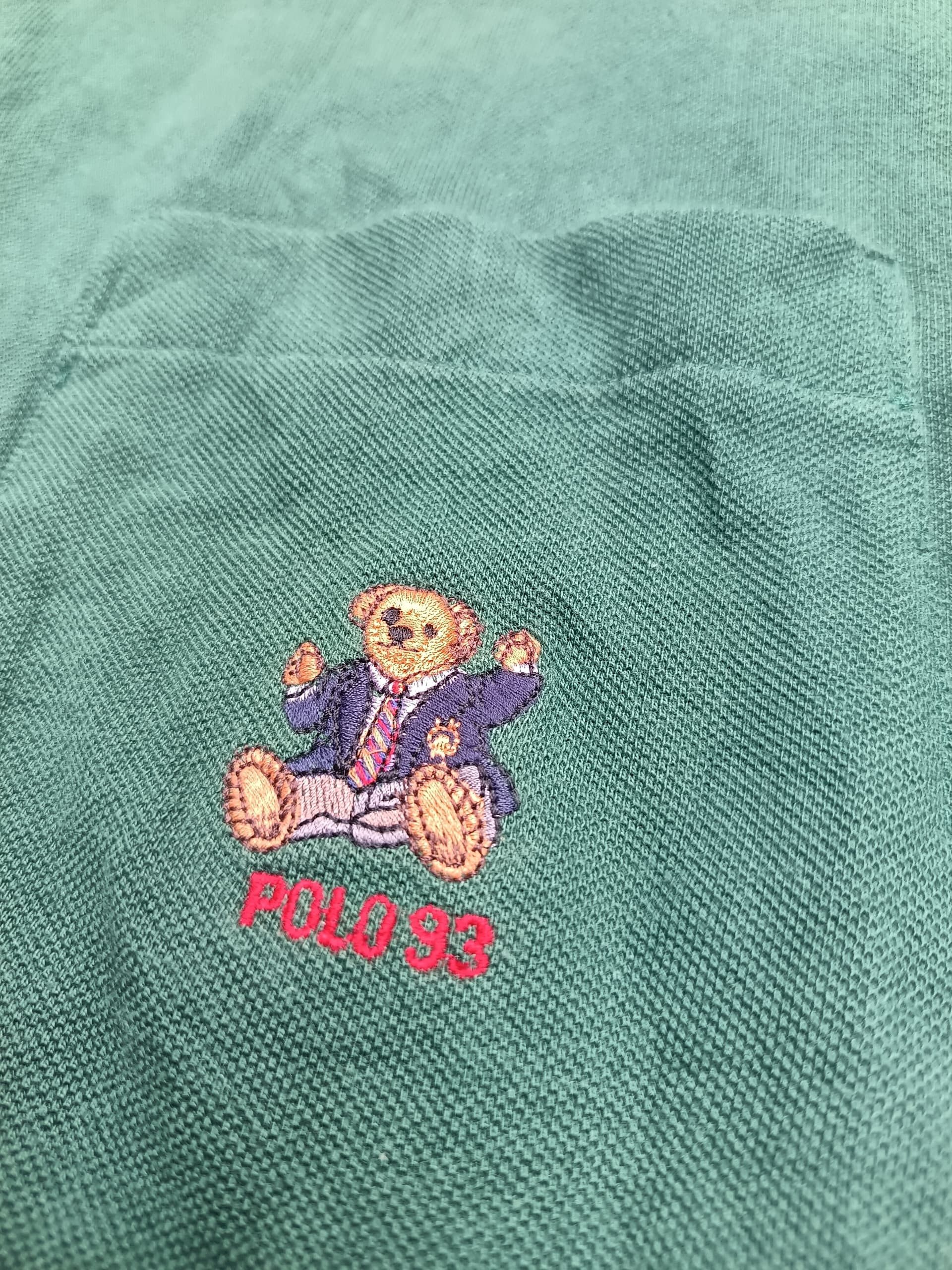 Polo Ralph Lauren × Ralph Lauren Vintage 90s Ralph Lauren polo 93 bear polo shirt Size US XL / EU 56 / 4 - 2 Thumbnail