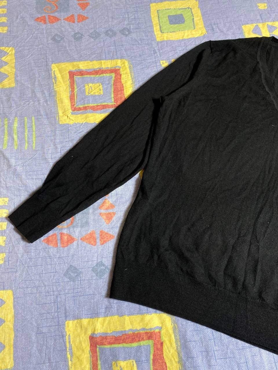 Burberry Thomas Burberry Vintage Sweater V Neck Size US L / EU 52-54 / 3 - 2 Thumbnail
