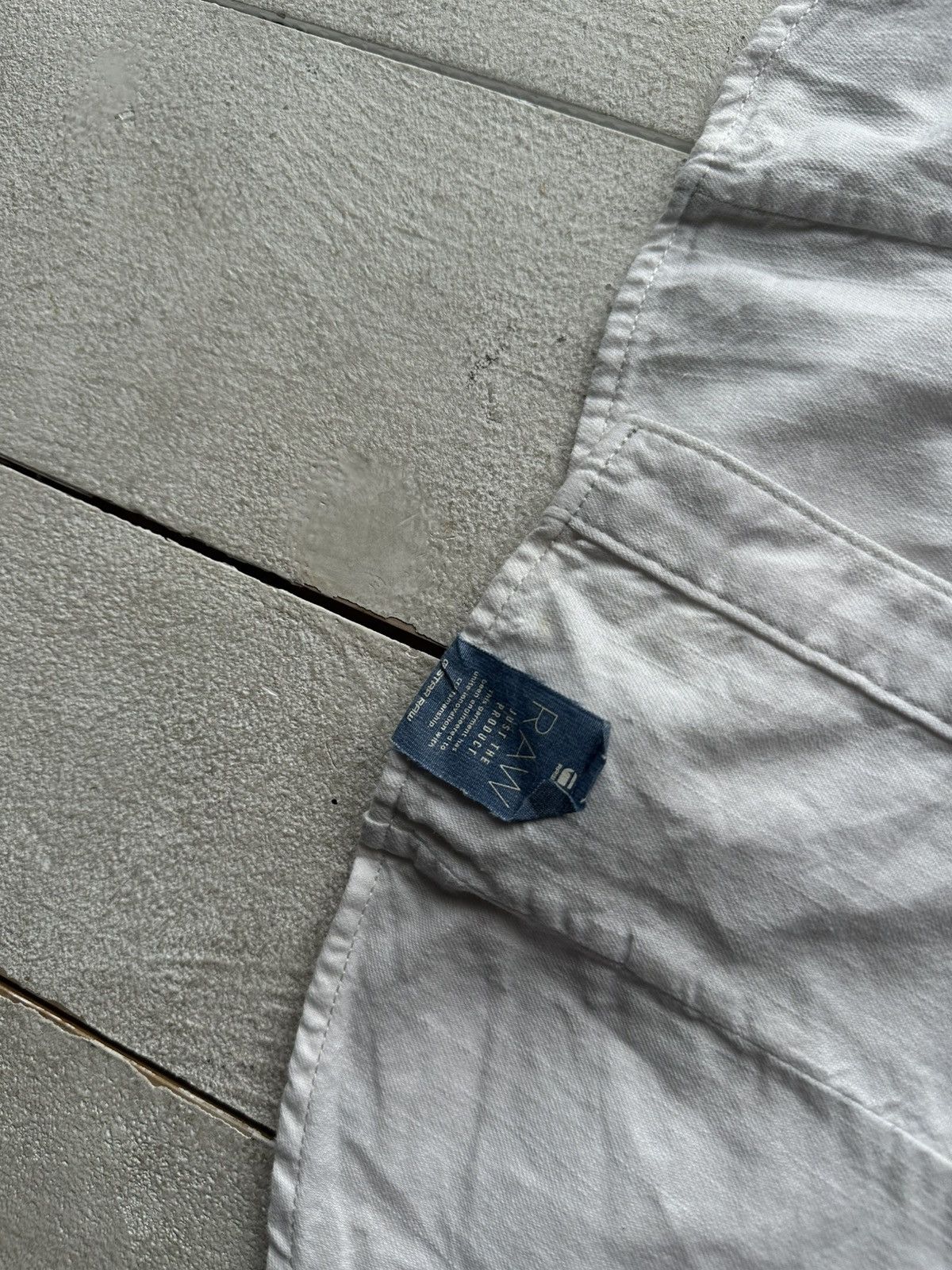 G-Star 🚨VINTAGE G STAR RAW WHITE COTTON VEST sweater RARE Size US M / EU 48-50 / 2 - 6 Thumbnail