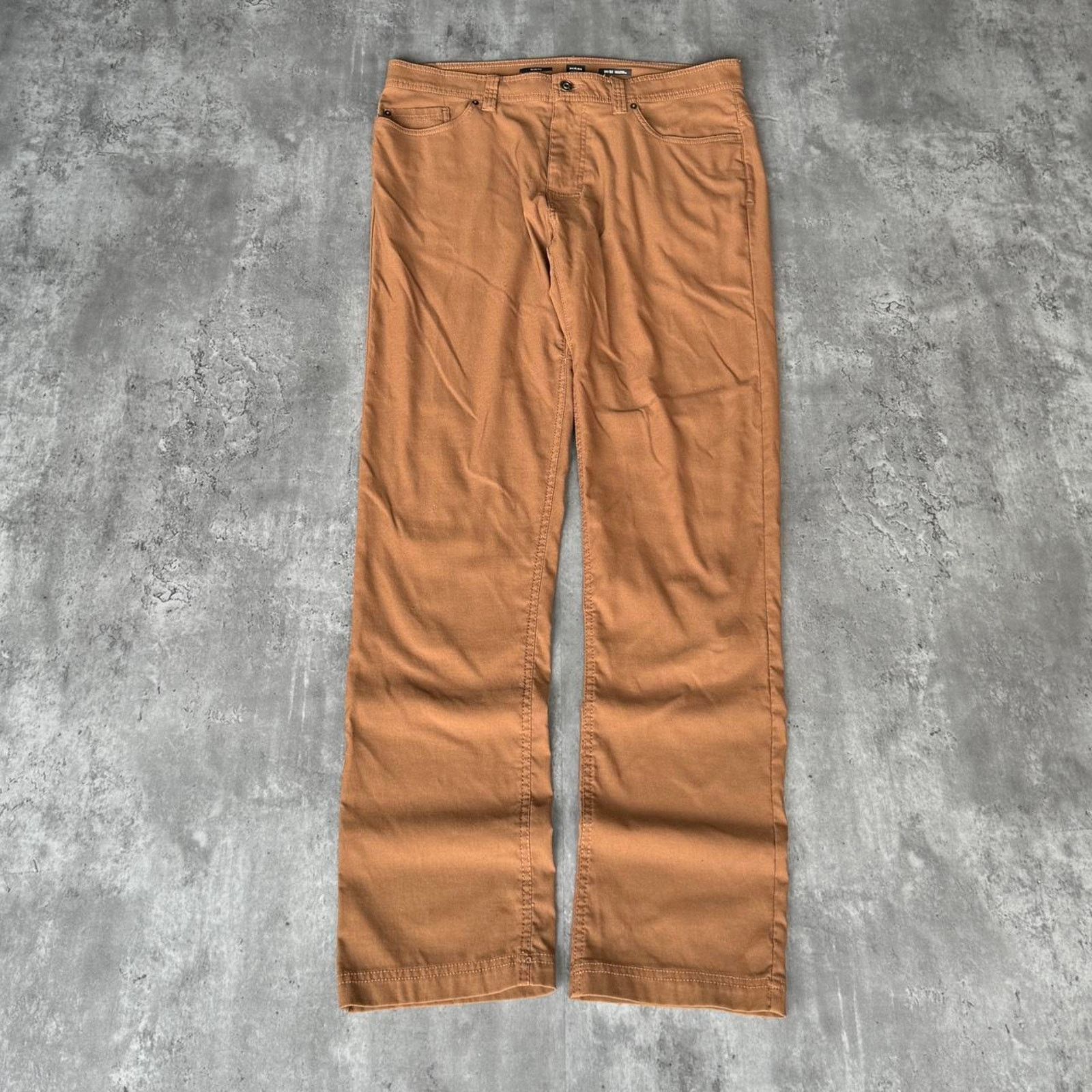 Japanese Brand × Prana × Vintage Prana Tan / Brown Slim Fit Lightweight Casual Chino Pants Size US 36 / EU 52 - 1 Thumbnail