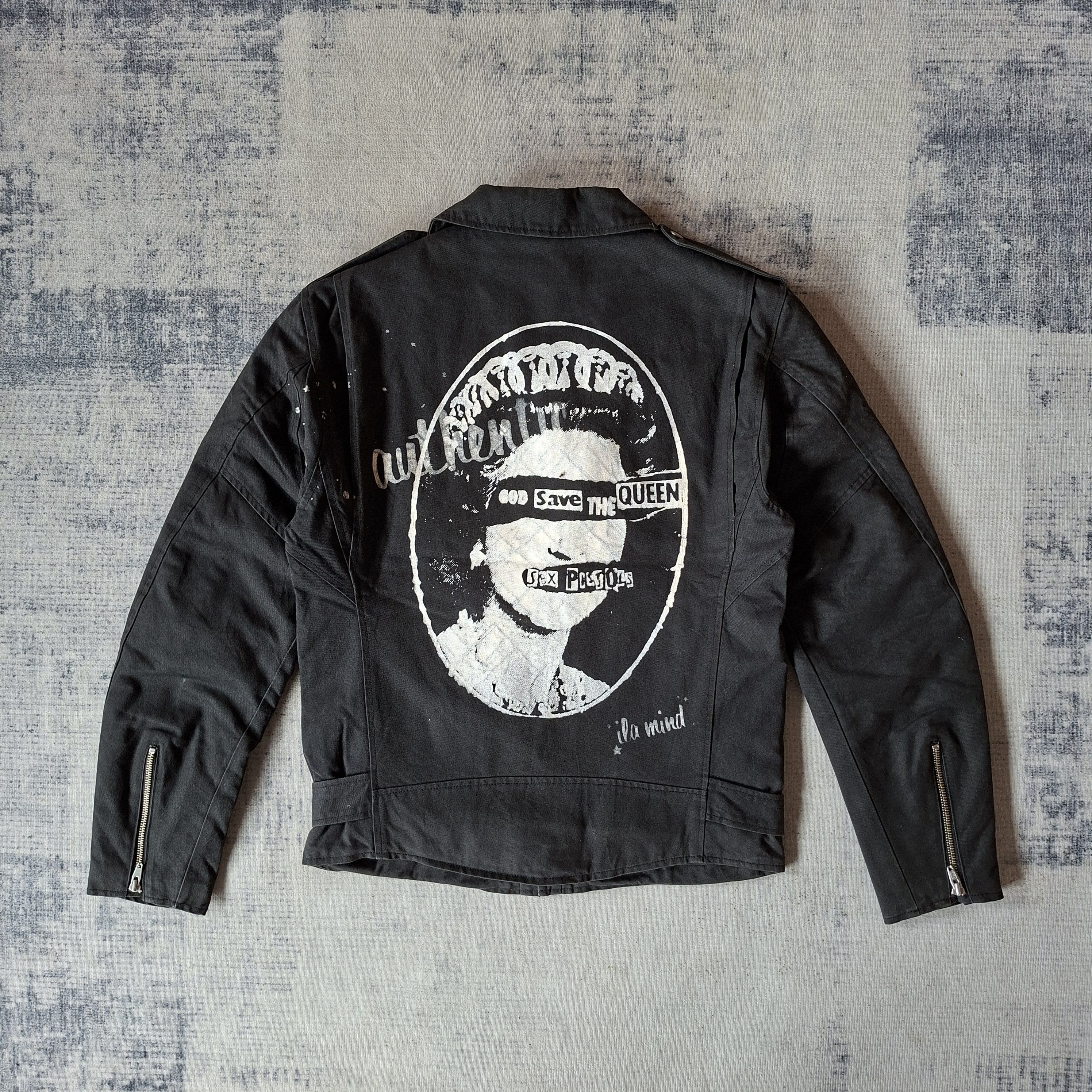 Tornado Mart ☠️ Ila vee dus japan x sex pistols band double collar jacket Size US M / EU 48-50 / 2 - 4 Thumbnail