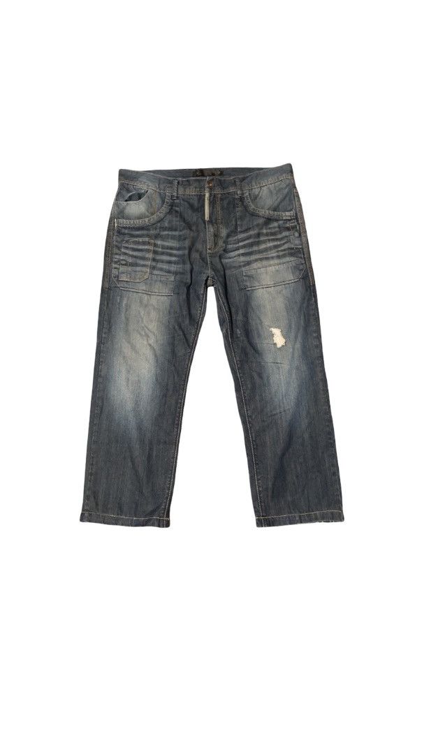 Japanese Brand Distressed denim jeans Size US 38 / EU 54 - 1 Thumbnail