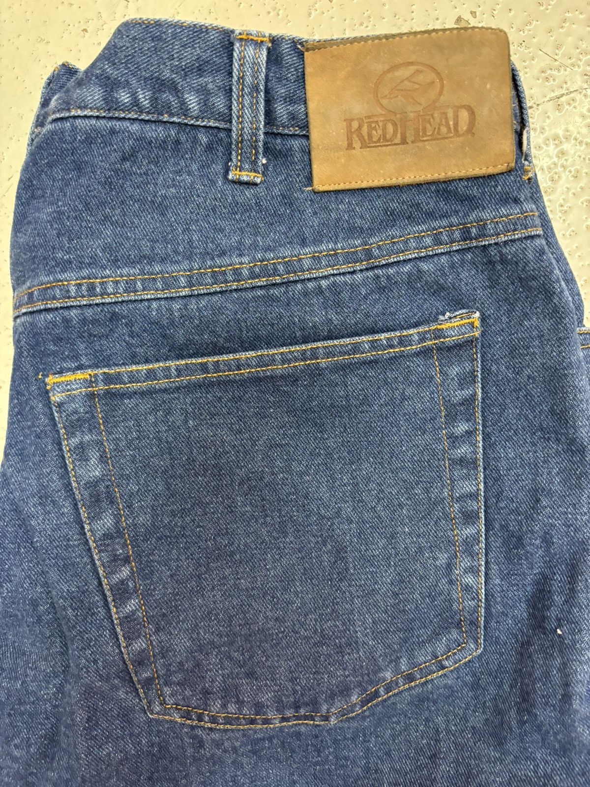 Vintage ***FINAL DROP***RARE REDHEAD FLEECE LINED DENIM PANT 38x32 Size US 38 / EU 54 - 3 Thumbnail