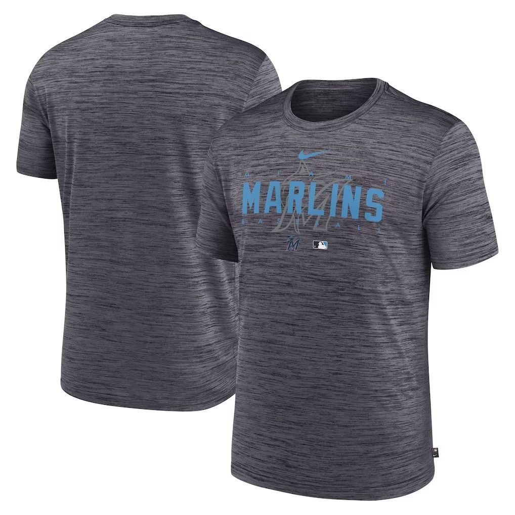 Nike Nike Miami Marlins Authentic Collection Performance T-Shirt Size US M / EU 48-50 / 2 - 1 Thumbnail