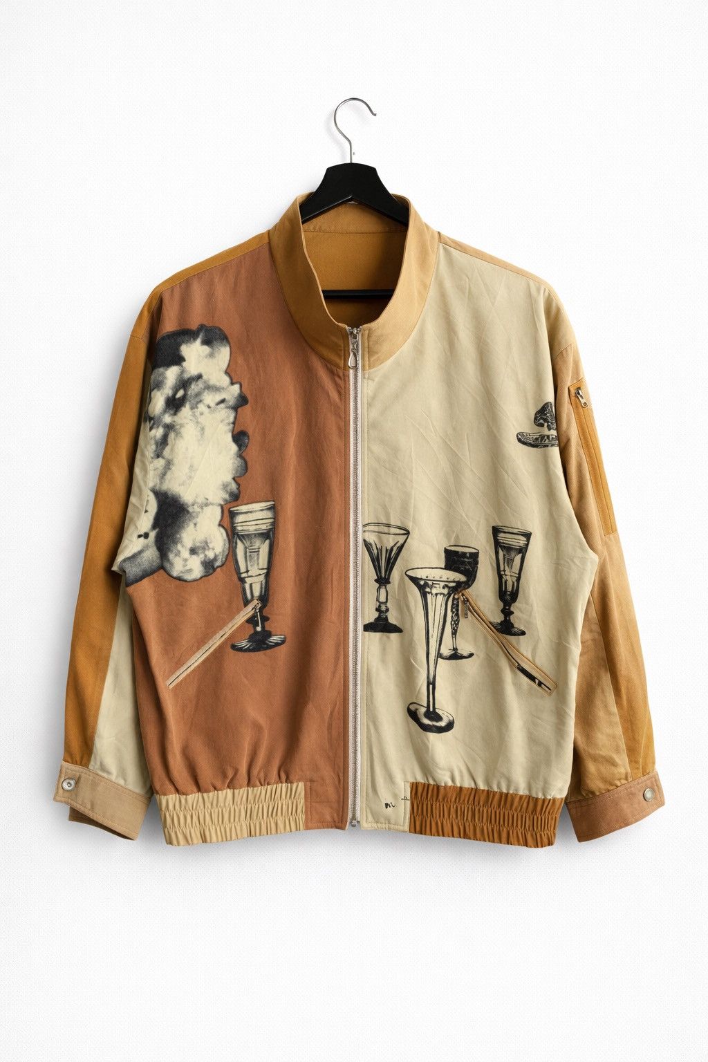 Japanese Brand Vintage Japanese Graphic Bomber Jacket Art Print Zip-Up Size L / US 10 / IT 46 - 1 Thumbnail