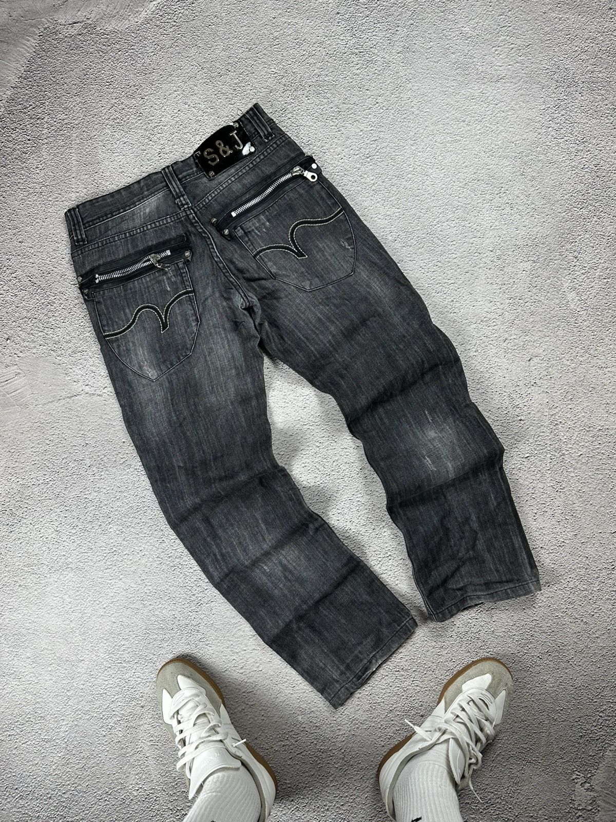 Sex Jean Baggy Japan Effected Crashed Y2K Opium Style