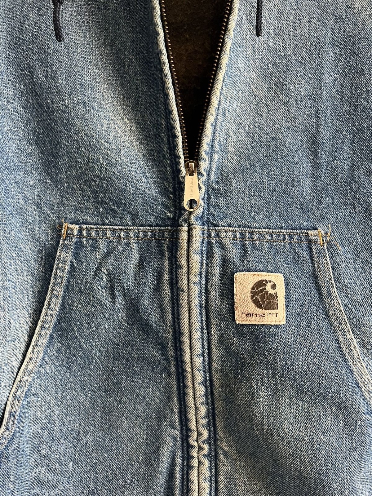 Carhartt Vintage 90’s 🇺🇸 Blanket-Lined Carhartt Jean Jacket Size US L / EU 52-54 / 3 - 3 Thumbnail