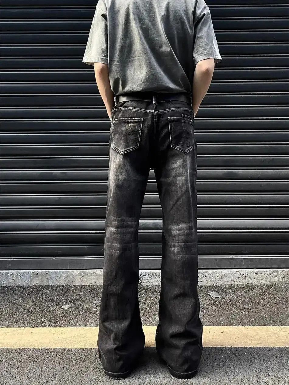 Japanese Brand Retro distressed black jeans Size US 32 / EU 48 - 4 Thumbnail